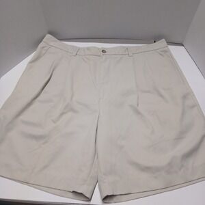 Izod Golf Shorts Size 38 Chino Tan / Khaki Pockets Casual Mens